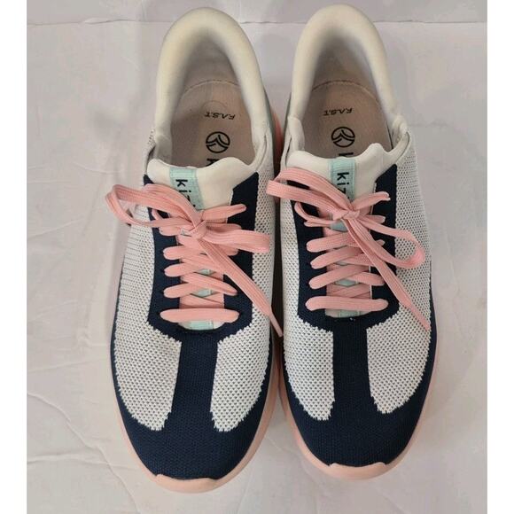 Kizik Womens Athens Bahama Pink Blue Hands Free Sneakers 10 Wide - Picture 8 of 15
